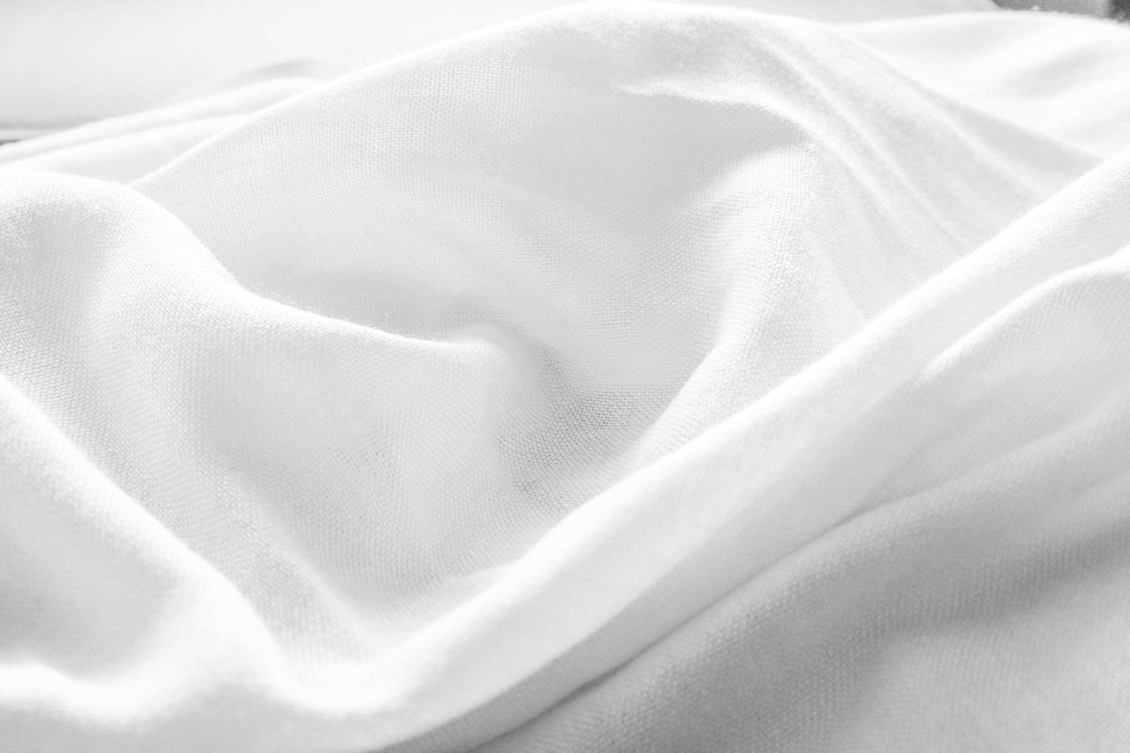 Close-Up Shot of a White Textile